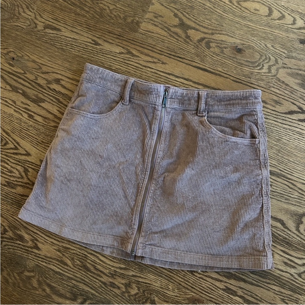 American Eagle: Super Stretch Corduroy Zip-Up Skirt
